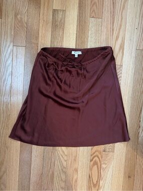 Madewell Mini Skirt in Rich Burgundy